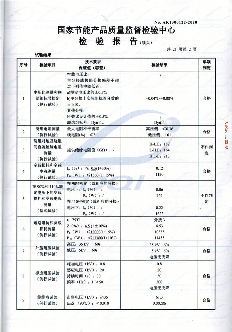 高低压试验报告-S11-1250临沭临沭临沭油浸式变压器-2.jpg